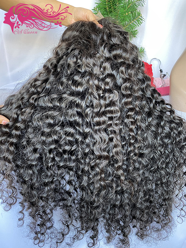 Csqueen Raw Mermaid Wave 5*5 HD Lace Closure wig 100% Human Hair HD Wig 200%density - Click Image to Close